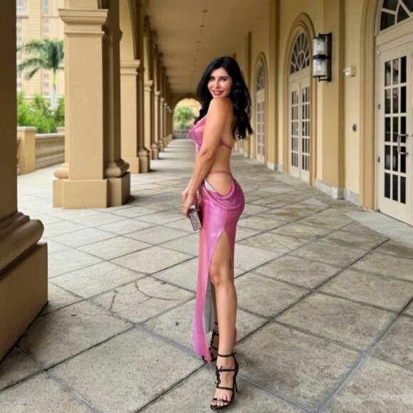 Lovers and Friends x Bridget Womens Cleo Top in Emberglow Multi Medium New Crop - Picture 11 of 13